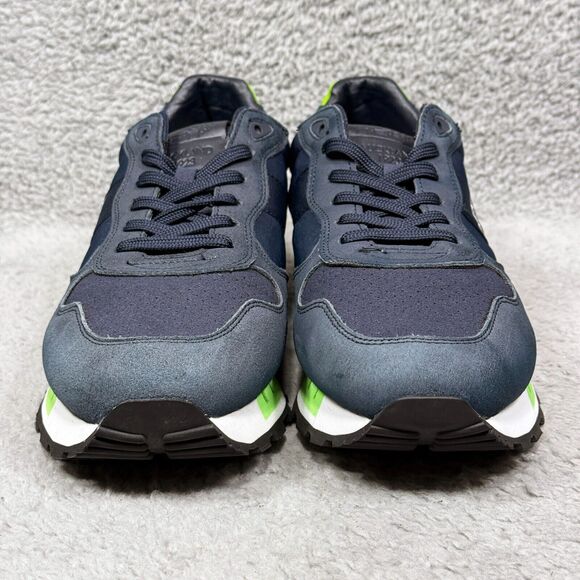 NZA Aukland 1923 Mens Size 10 Low Top Sneakers Shoes Blue Green Suede Comfort main image 5